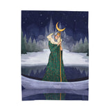 Winter Sorceress Plush Blanket
