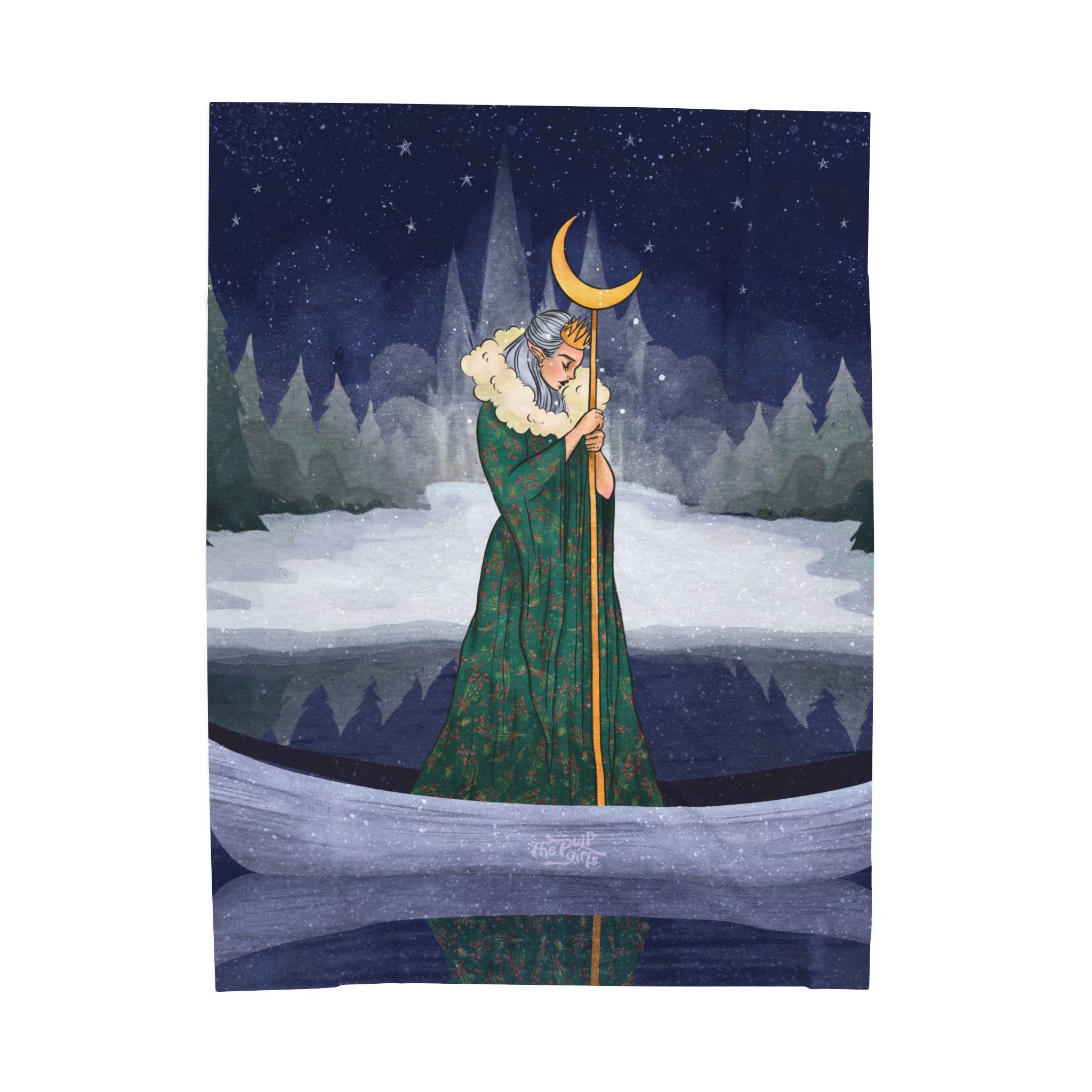 Winter Sorceress Plush Blanket