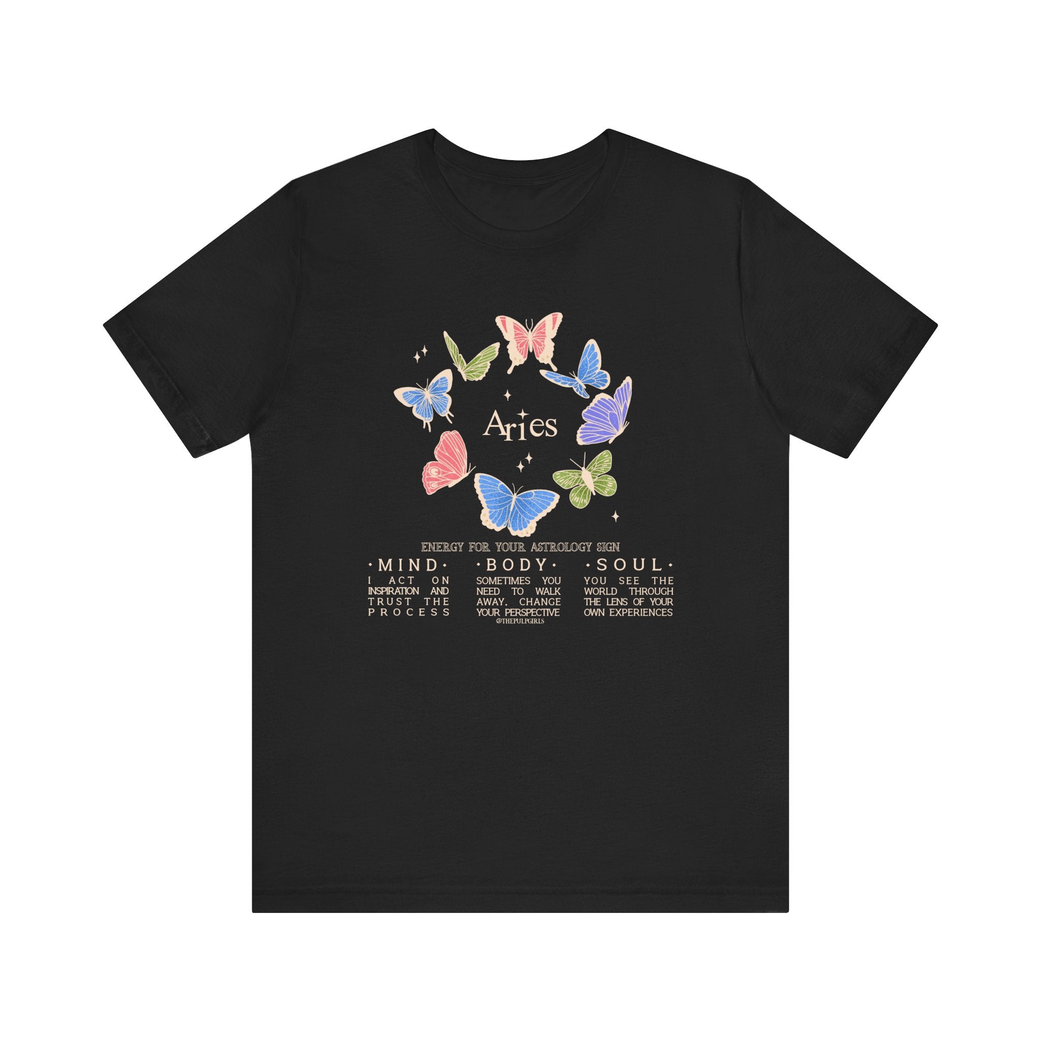 Aries Astrology Butterfly Tee