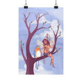 Blue Bird and Fairy Poster