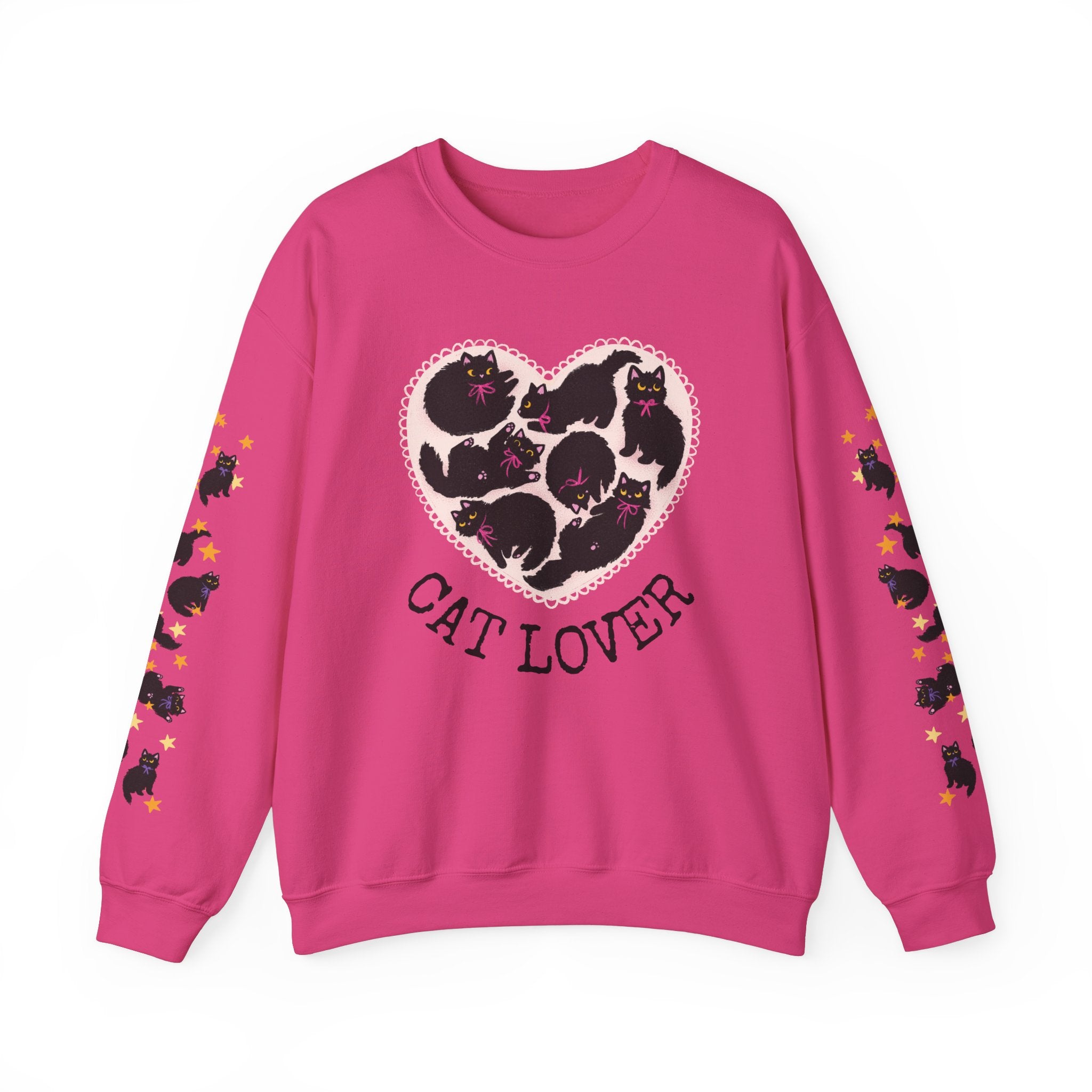 Black Cat Lover Crewneck Sweatshirt