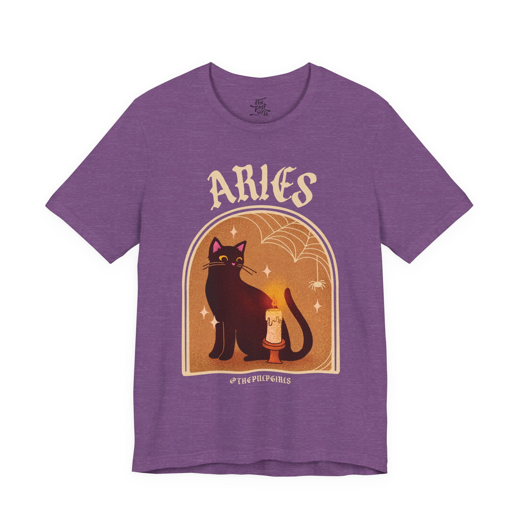 Aries Spooky Cat Astrology Tee