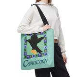 Capricorn Whimsical Crow Tote Bag