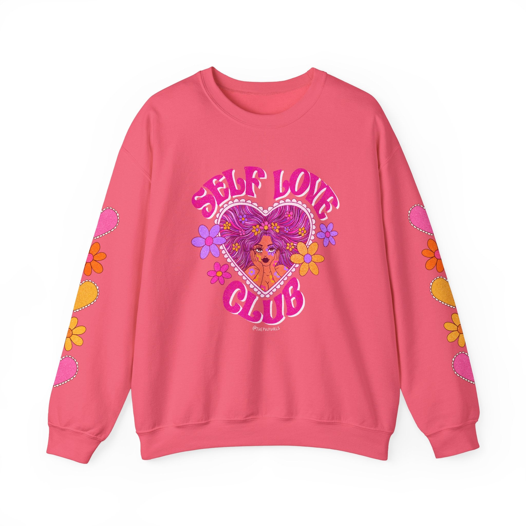 Self Love Club Pink Crewneck Sweatshirt