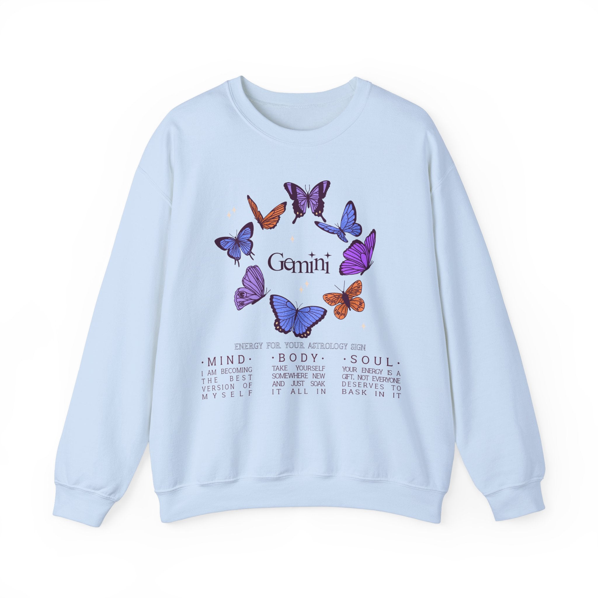 Gemini Butterfly Astrology Crewneck