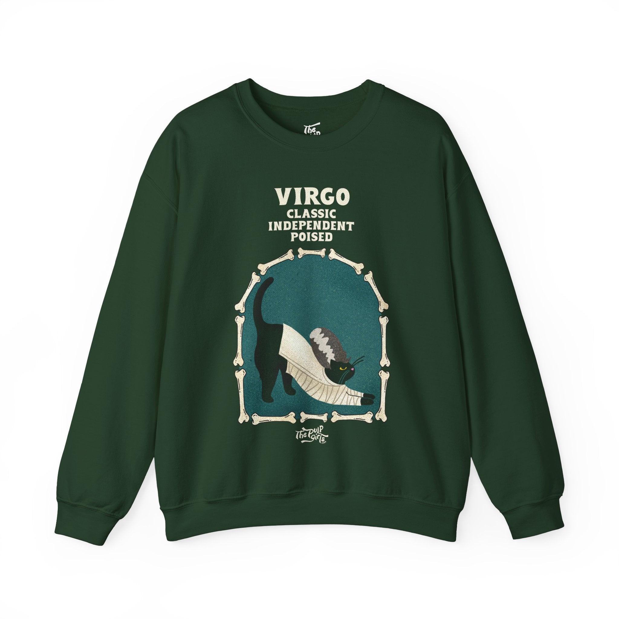 Virgo Halloween Cat Astrology Crewneck