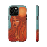 Sun Goddess Phone Case - Teal