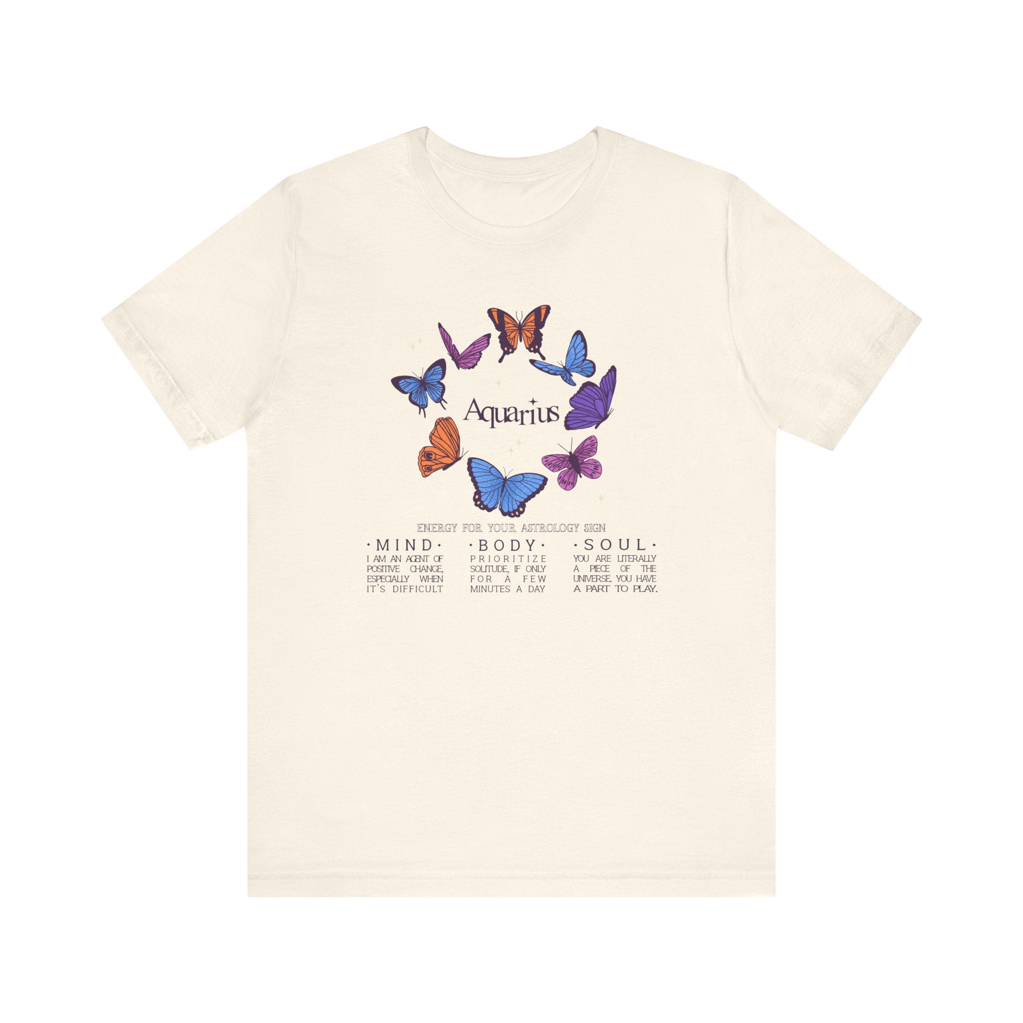 Aquarius Astrology Butterfly Tee