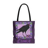 Libra Whimsical Crow Tote Bag