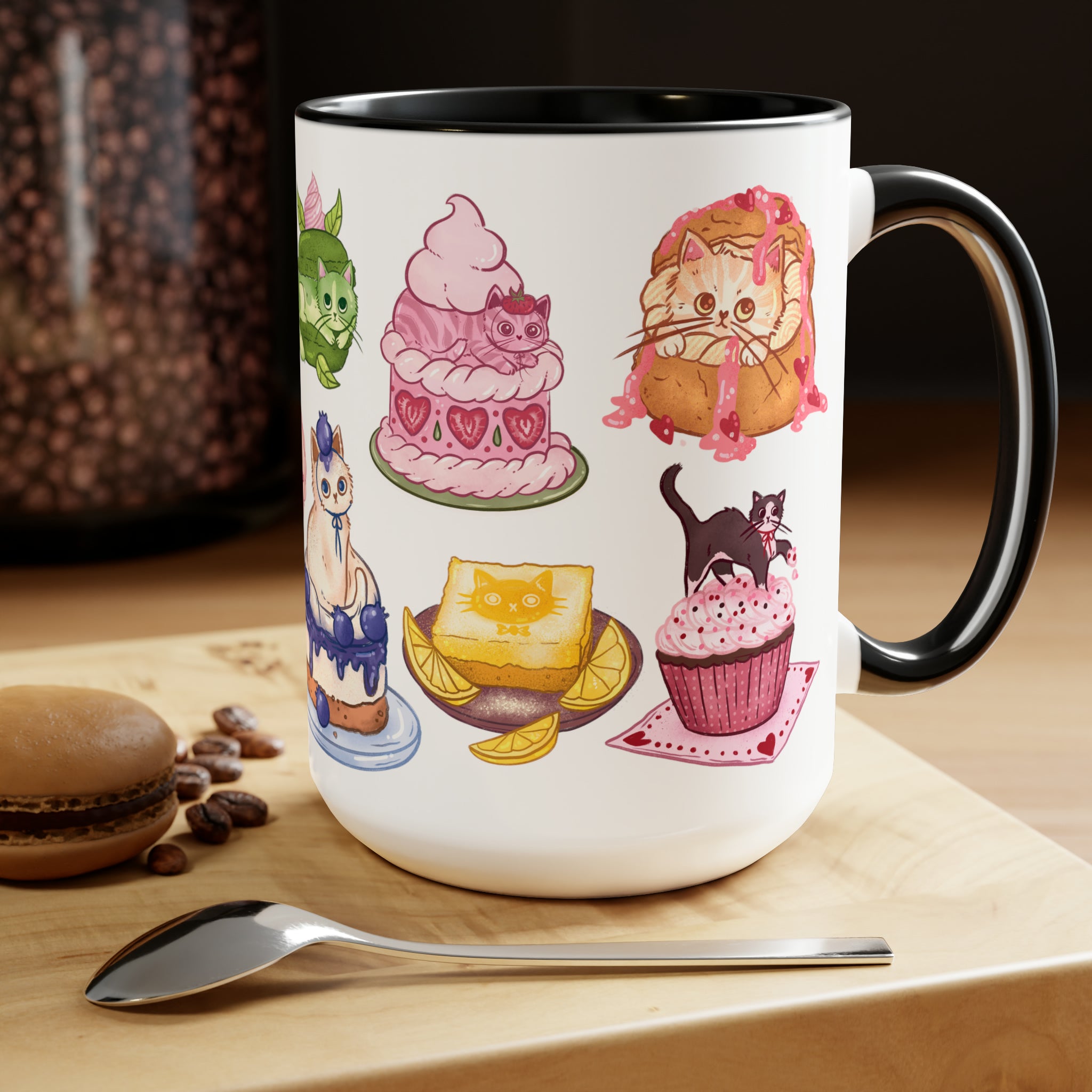 Sweet Treats Cat Mug 15oz