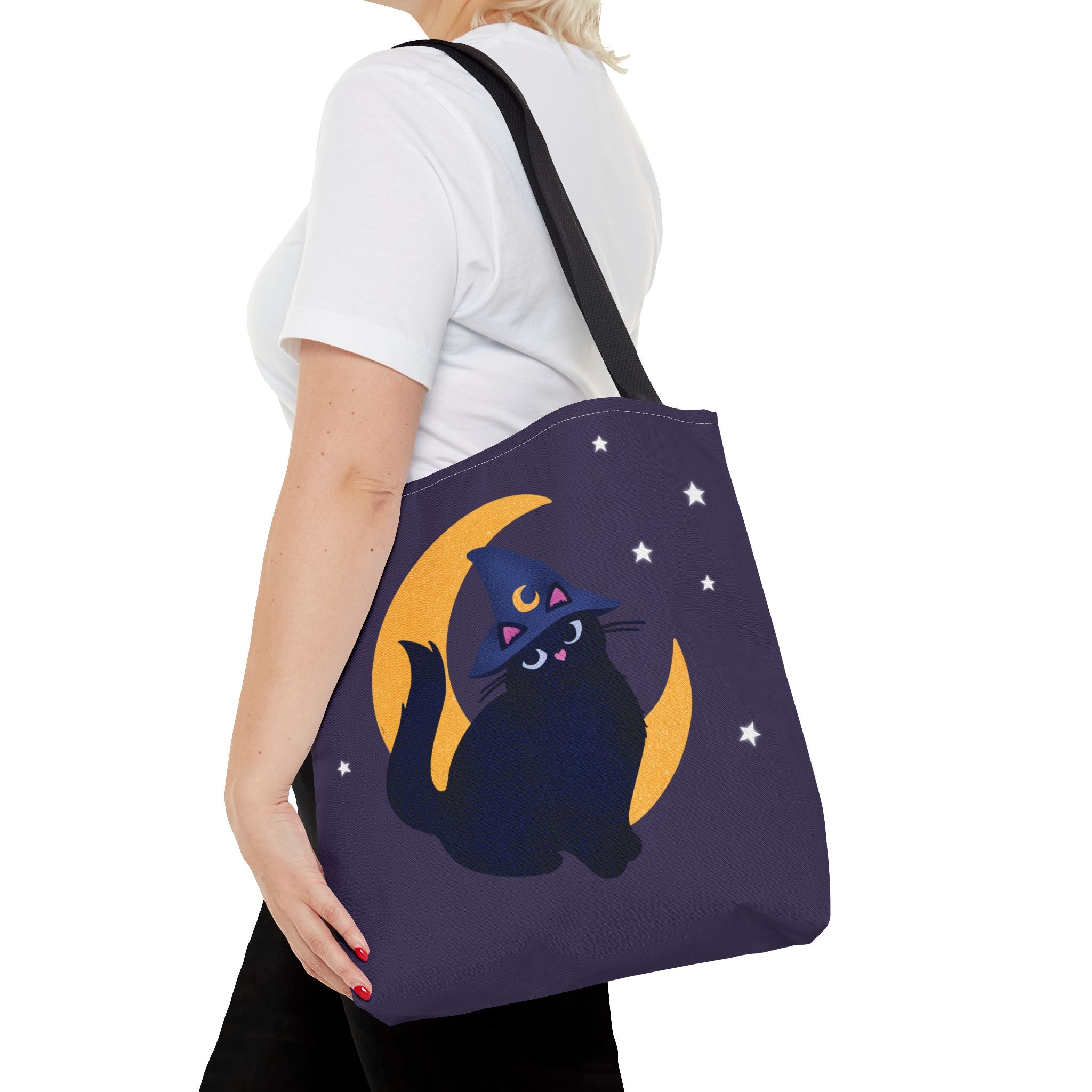 Moon Cat Tote Bag