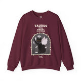 Taurus Halloween Cat Astrology Crewneck