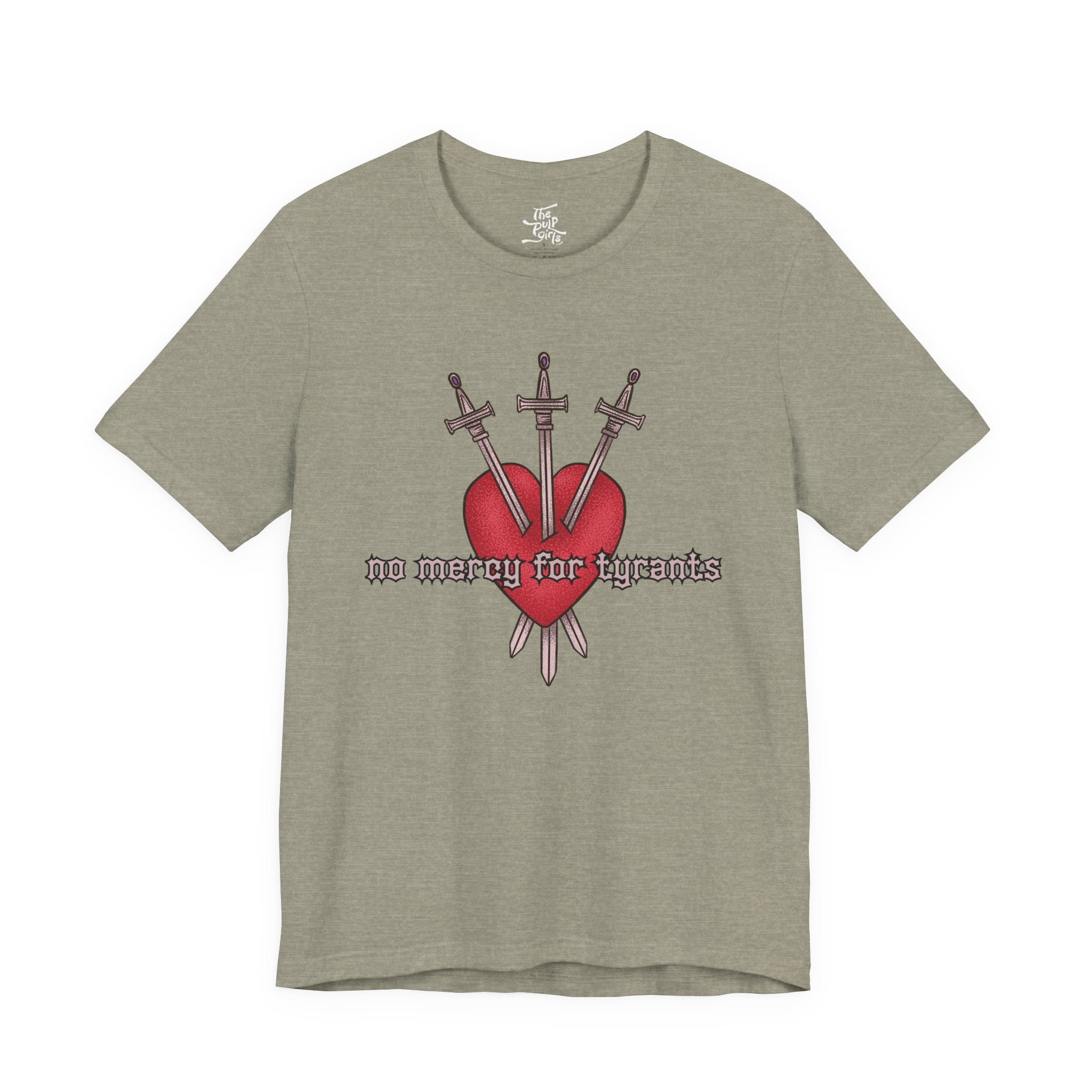 No Mercy For Tyrants - The Three of Hearts Tarot Tee
