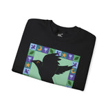 Capricorn Whimsical Crow Crewneck Sweatshirt