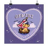 Gemini Lover Dog Art Print