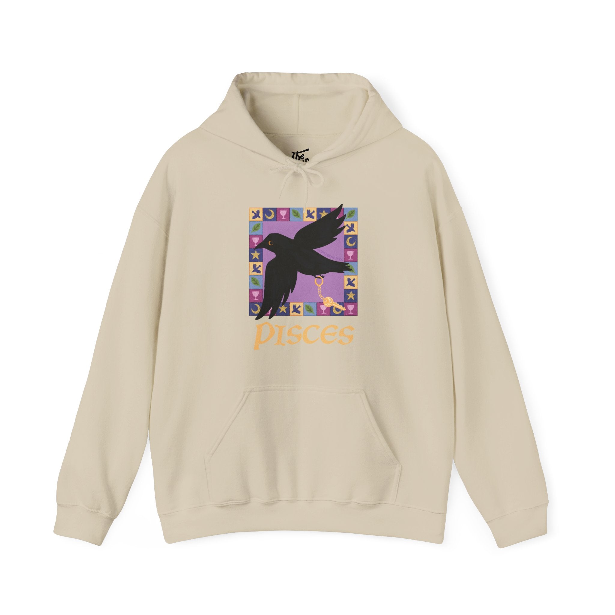 Pisces Whimsical Crow Hoodie