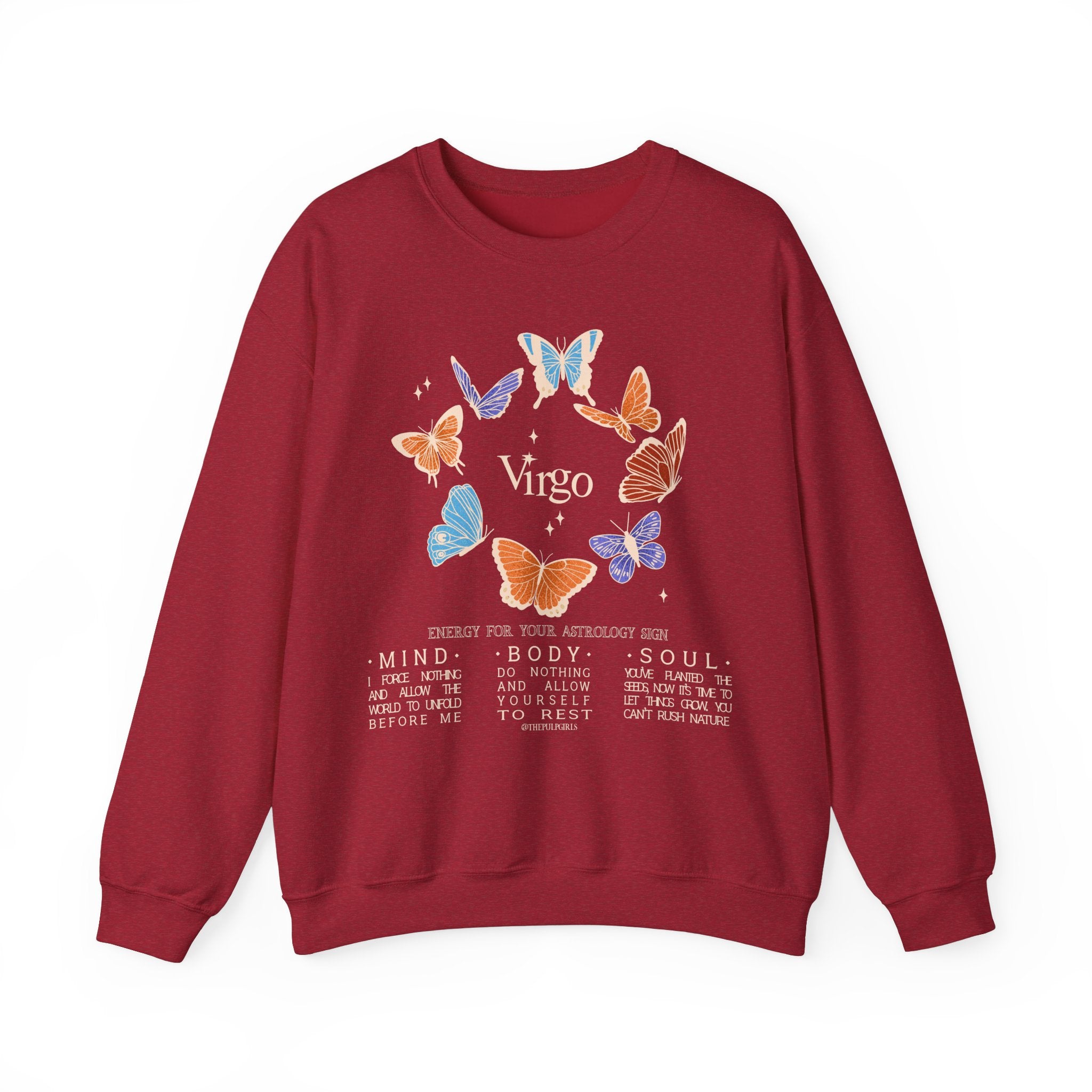 Virgo Butterfly Astrology Crewneck