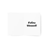 Feline Blessed Greetings Card