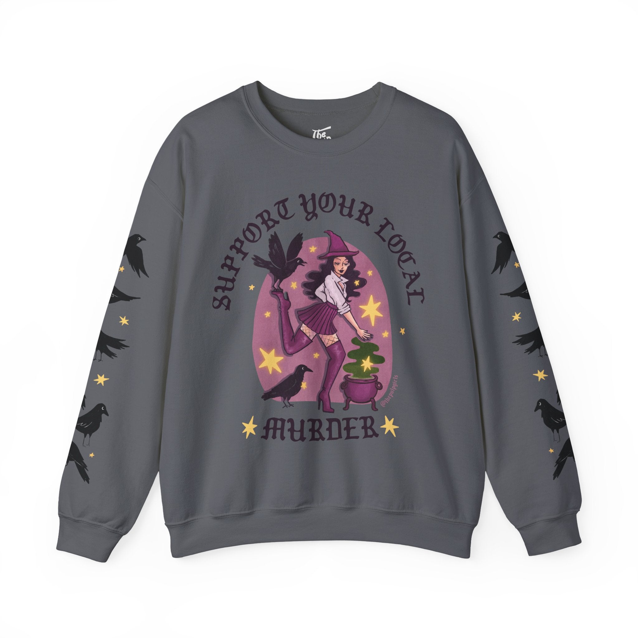 Support Crows Witchy Crewneck Sweatshirt