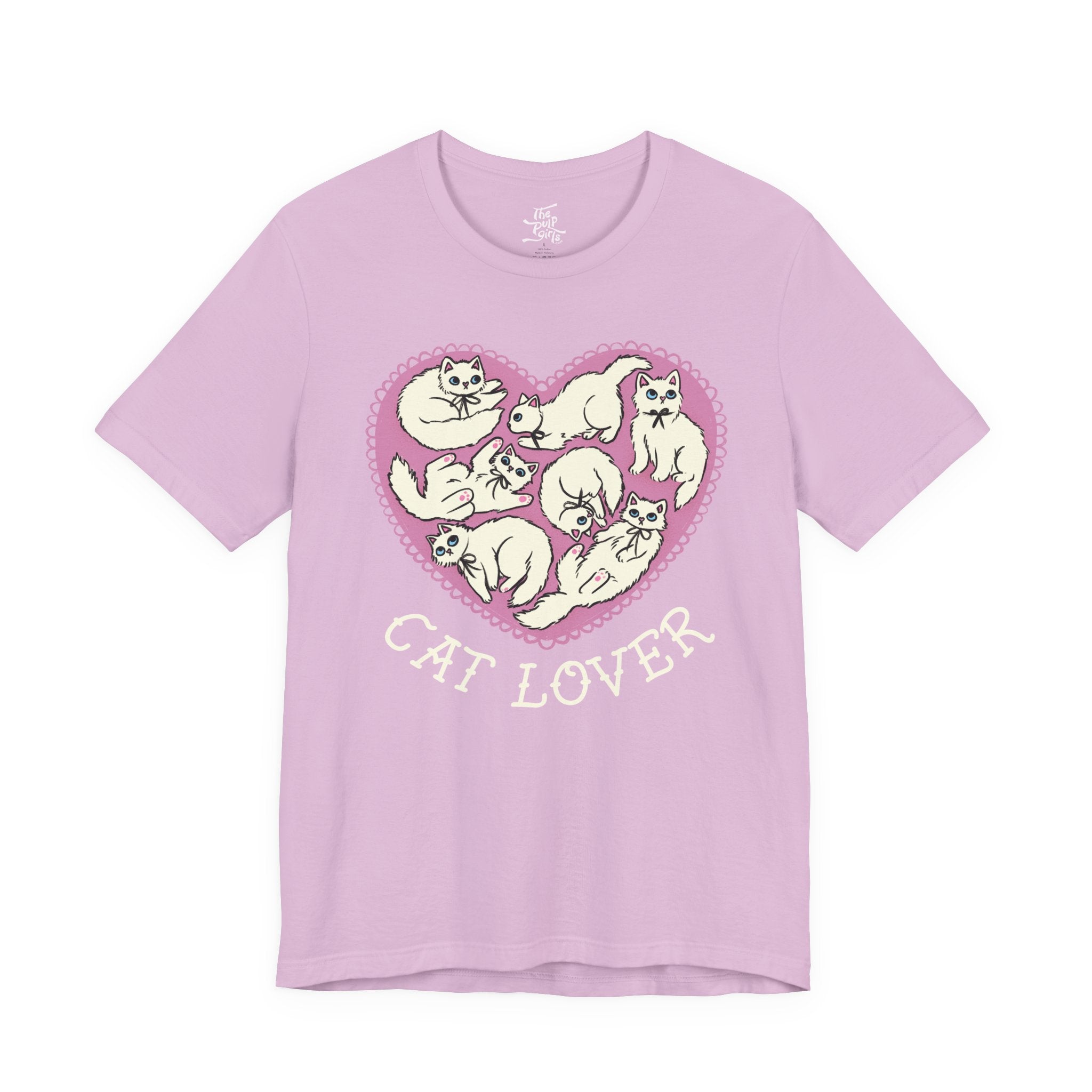 White Cat Lover Tee
