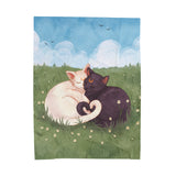 Cat Lovers Picnic Plush Blanket