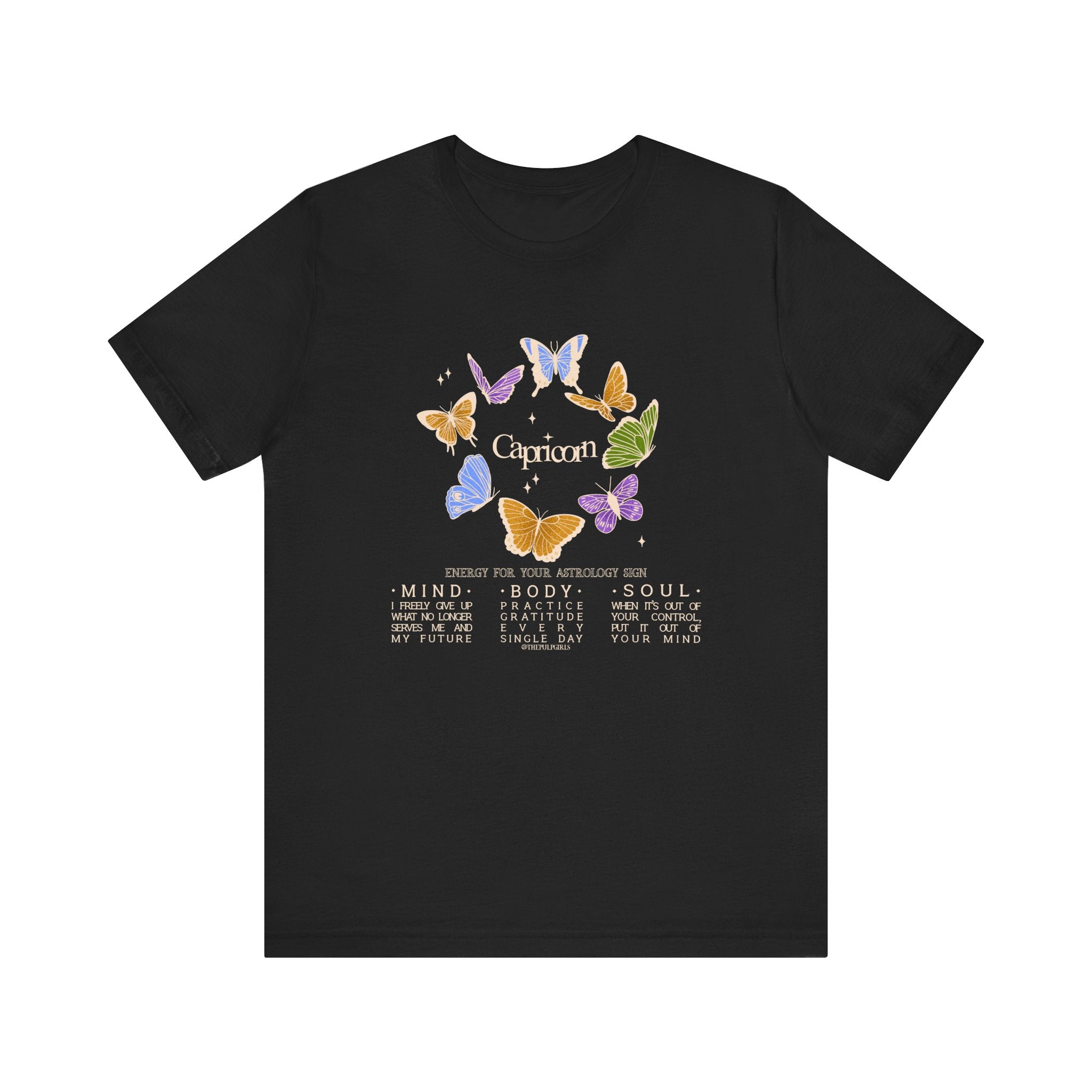 Capricorn Astrology Butterfly Tee