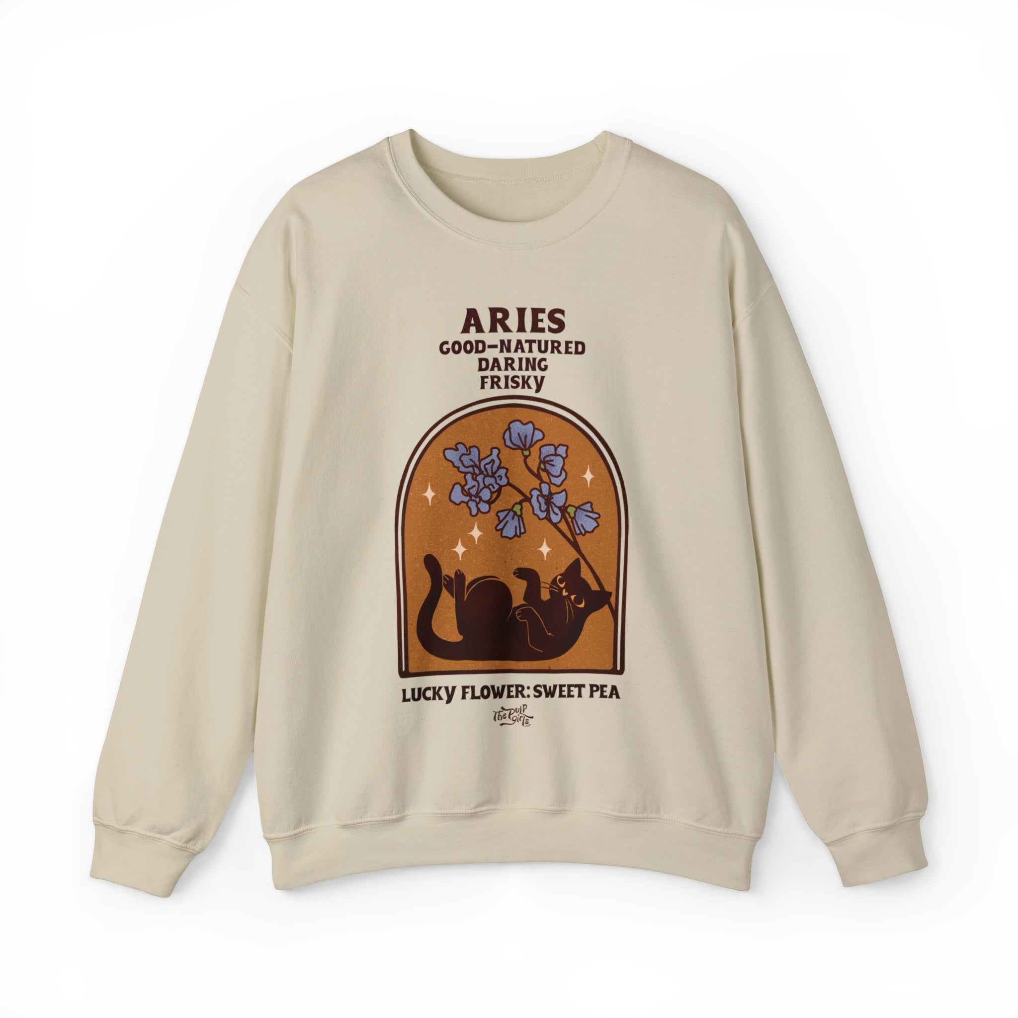 Aries Cat Astrology Crewneck