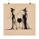 Witches Brewing Matte Art Print