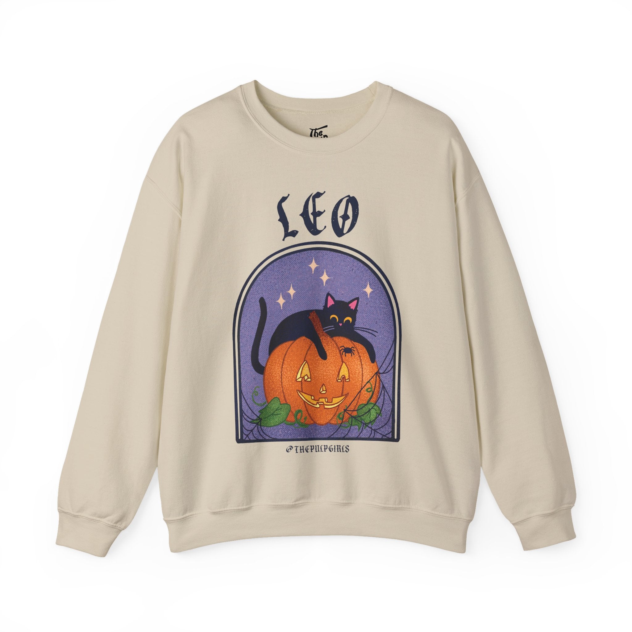 Leo Spooky Cat Astrology Crewneck