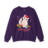 “I AM THE GIFT” Christmas Cat Sweatshirt