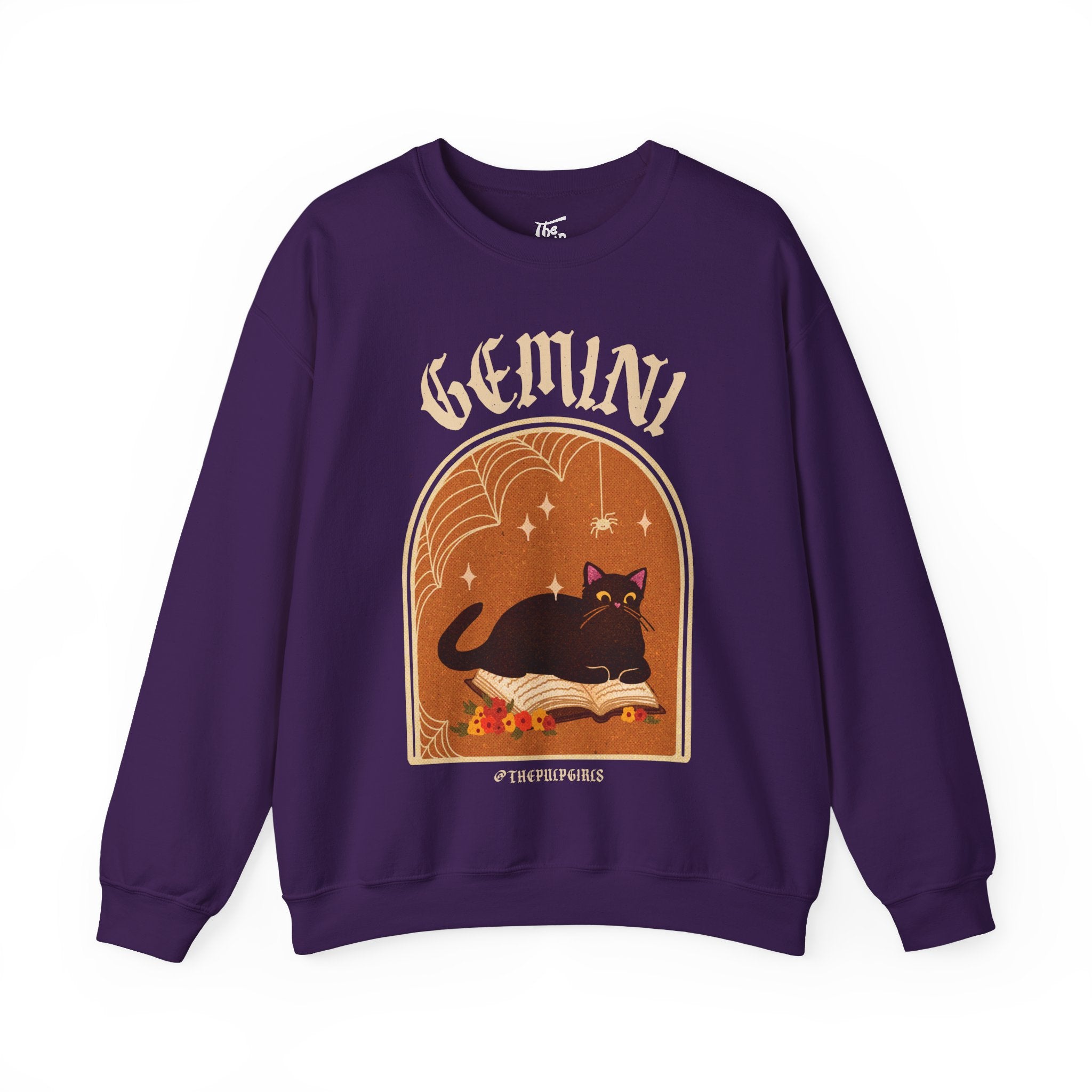 Gemini Spooky Cat Astrology Crewneck