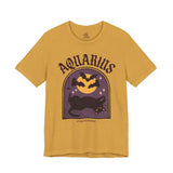 Aquarius Spooky Cat Astrology Tee