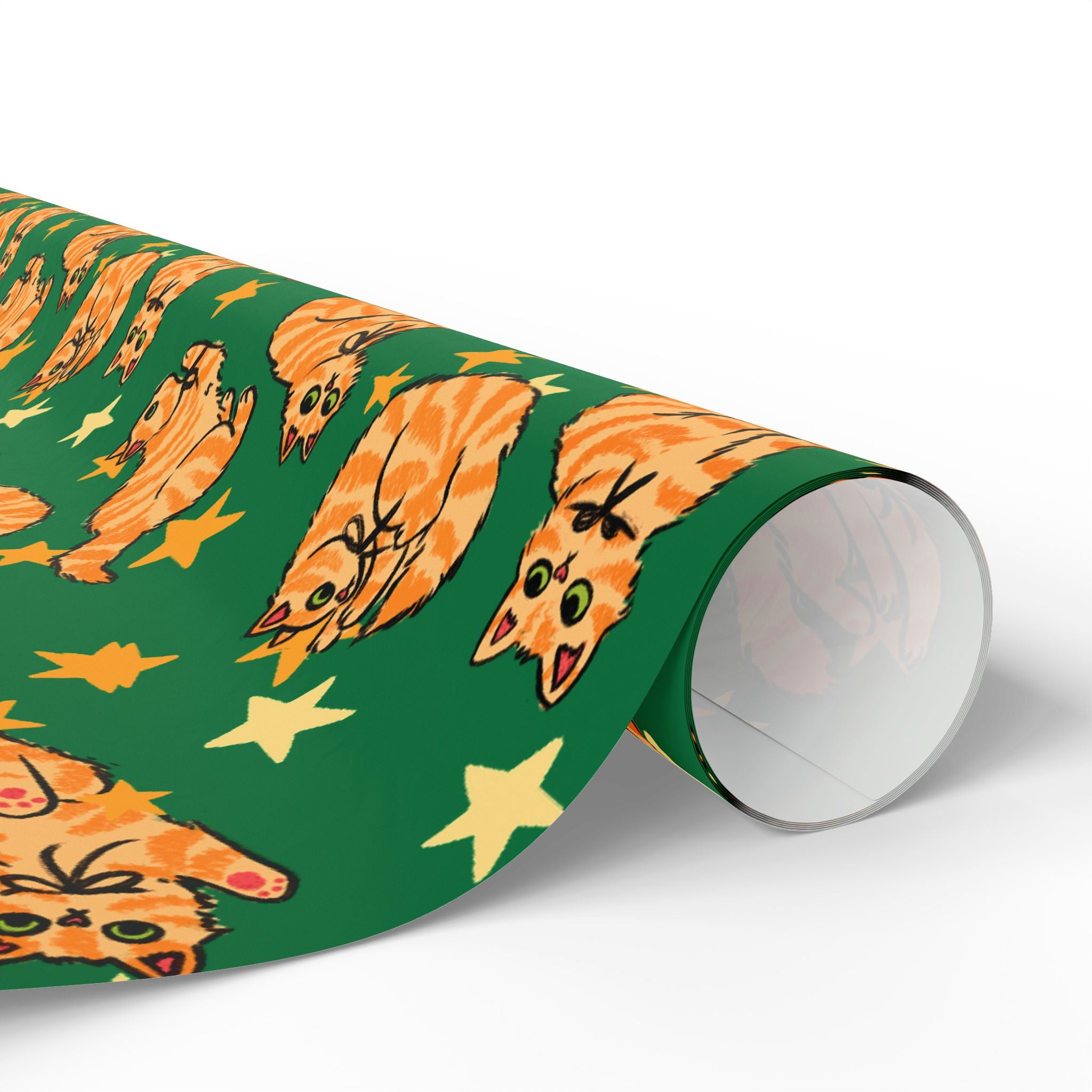 Orange Cat Lover Wrapping Paper