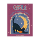 Libra Spooky Cat Astrology Art Print