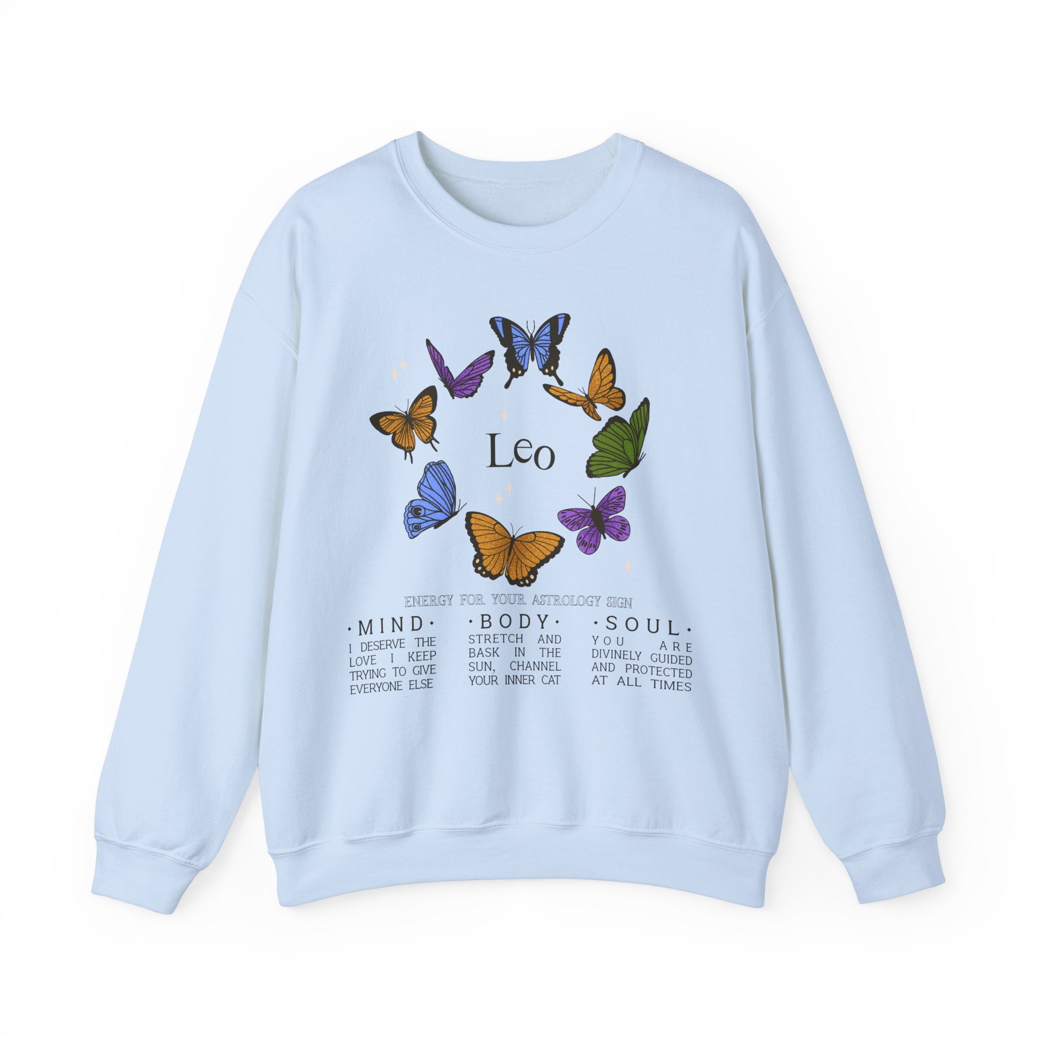 Leo Butterfly Astrology Crewneck