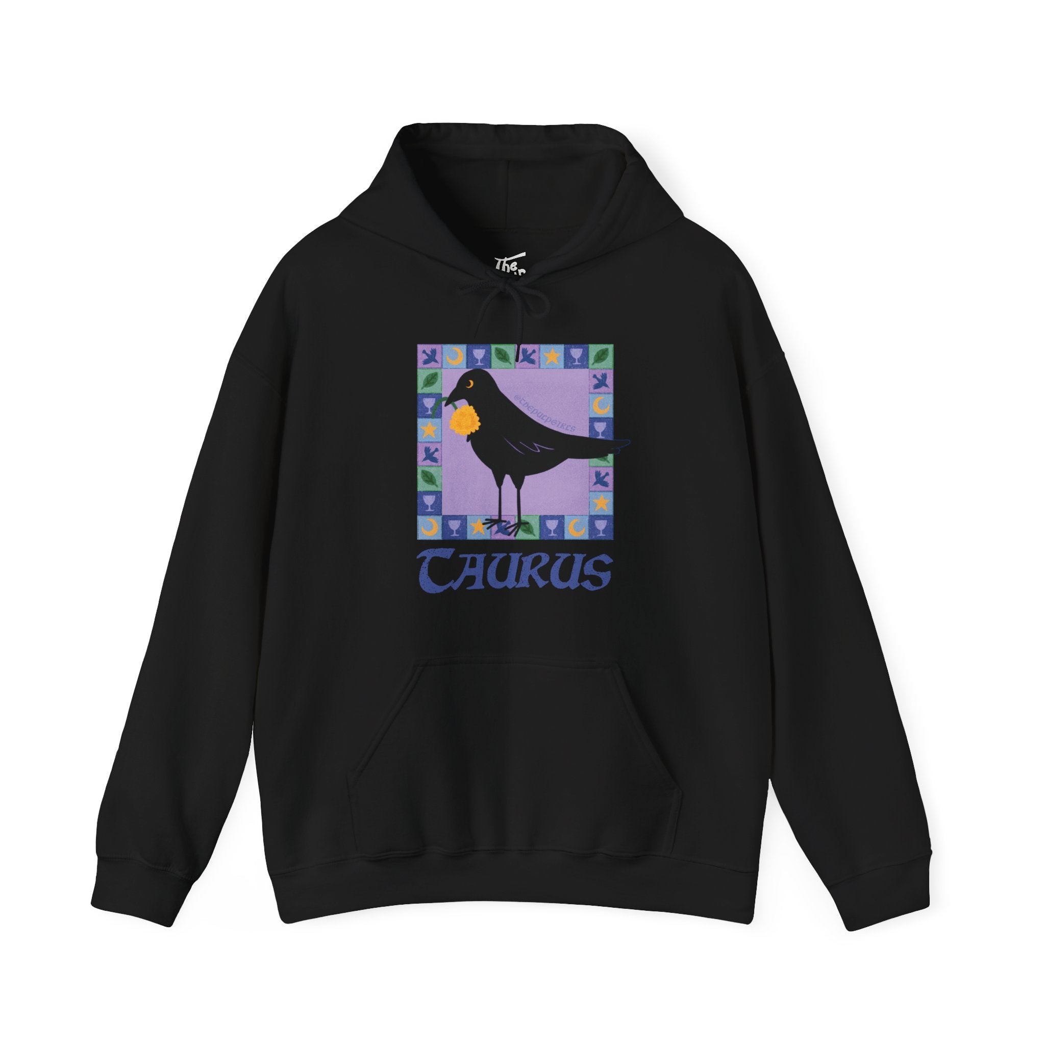 Taurus Whimsical Crow Hoodie