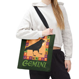 Gemini Whimsical Crow Tote Bag