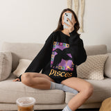 Pisces Whimsical Crow Crewneck Sweatshirt