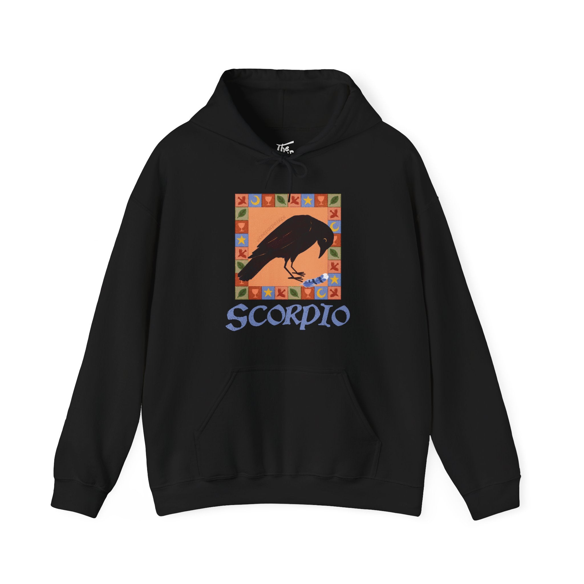 Scorpio Whimsical Crow Hoodie