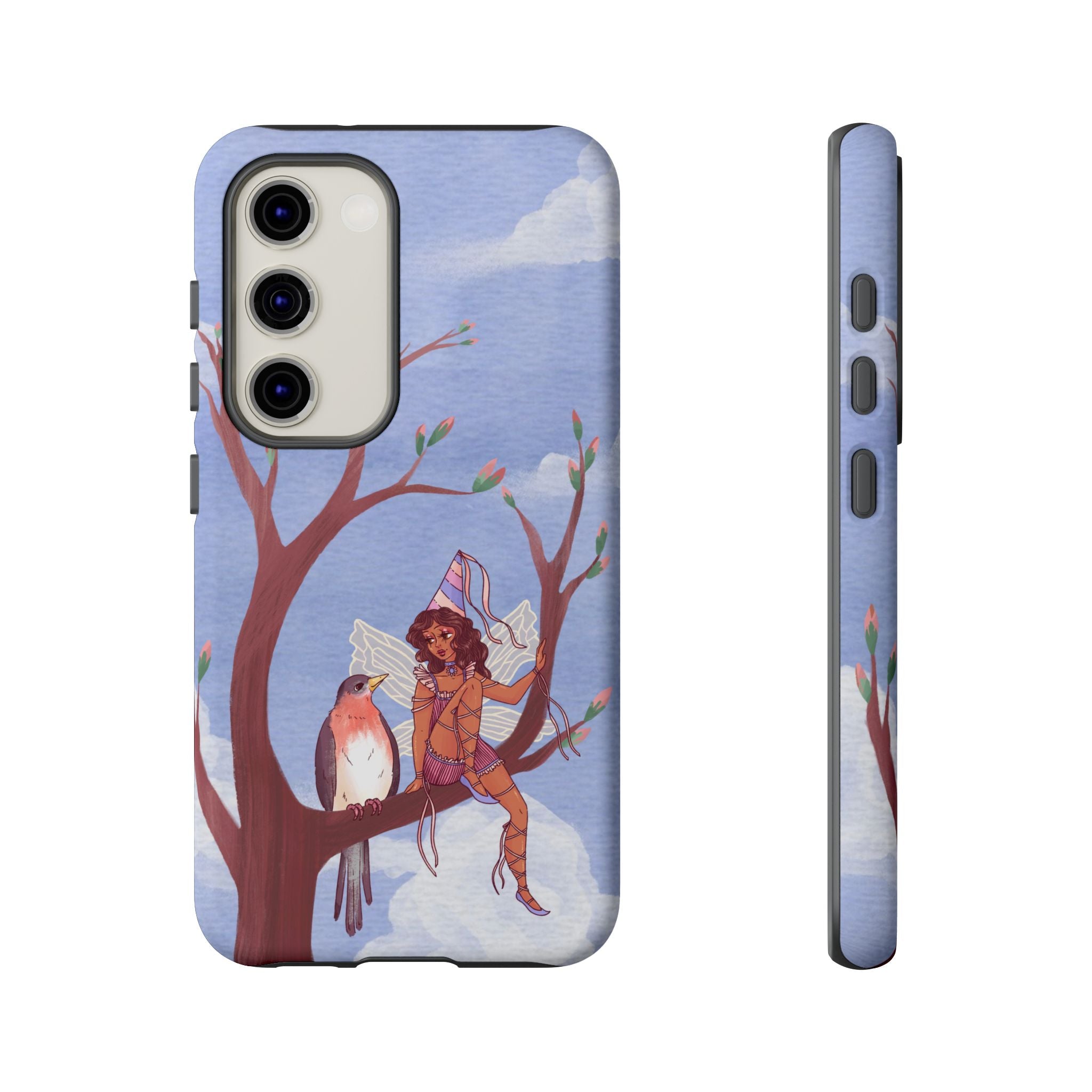 Pink Bird & Fairy Phone Case