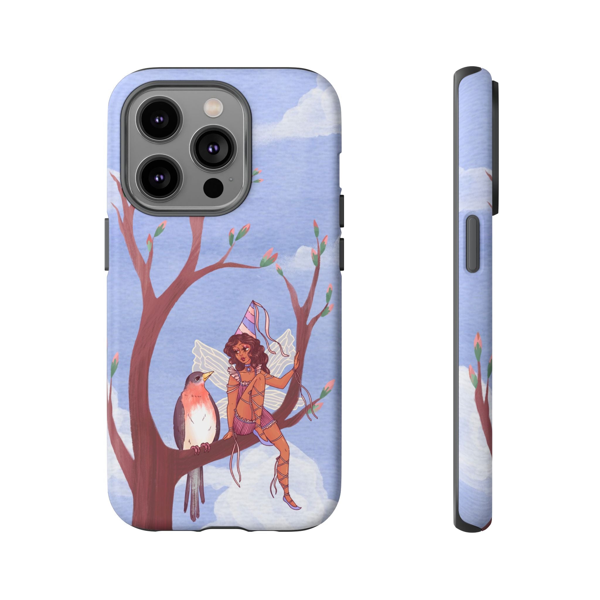 Pink Bird & Fairy Phone Case