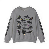 On My Way To Collect More Trinkets Crow Crewneck Sweatshirt