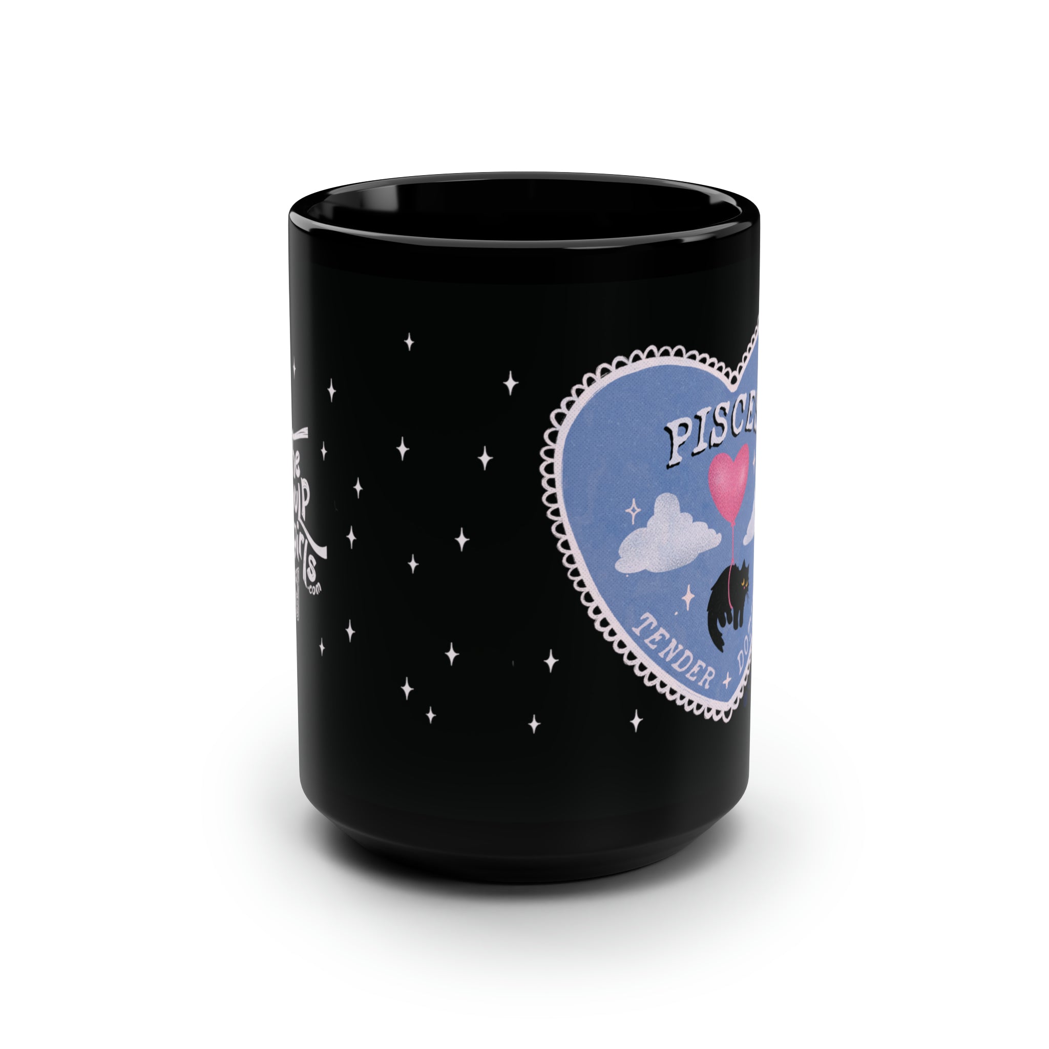 Love Cat Astrology Mug - Pisces 15oz