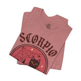 Scorpio Spooky Cat Astrology Tee