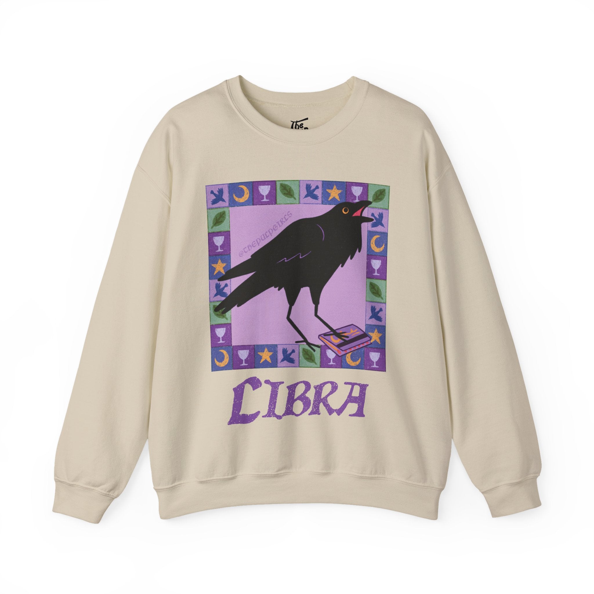 Libra Whimsical Crow Crewneck Sweatshirt