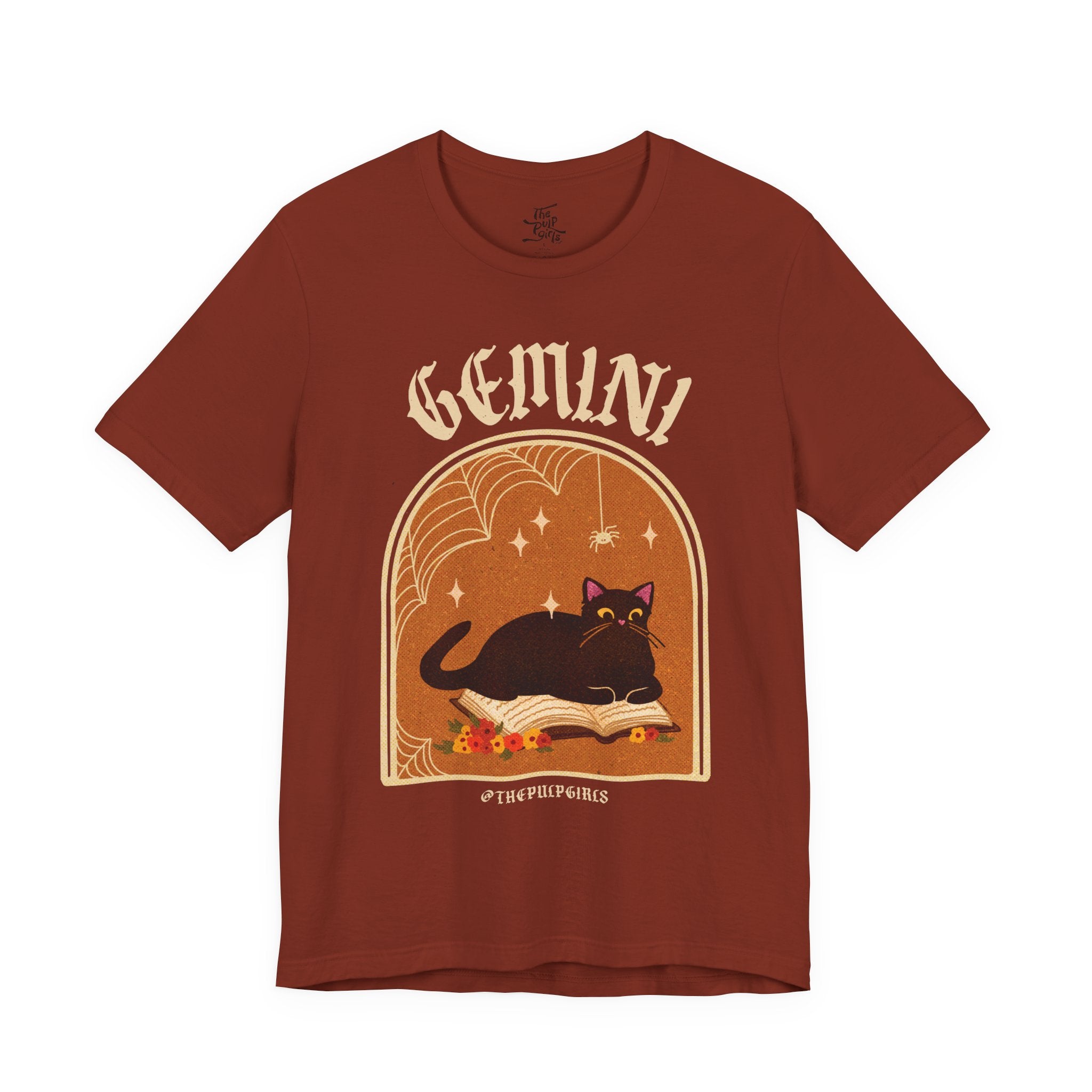 Gemini Spooky Cat Astrology Tee