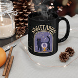 Sagittarius Spooky Cat Astrology Mug