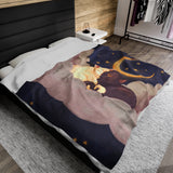 Cat Lovers Celestial Plush Blanket