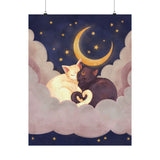 Cat Lovers Celestial Art Print