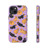 All The Kitties Phone Case - Purple